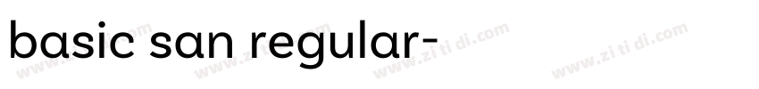 basic san regular字体转换 basic san regular字体转换